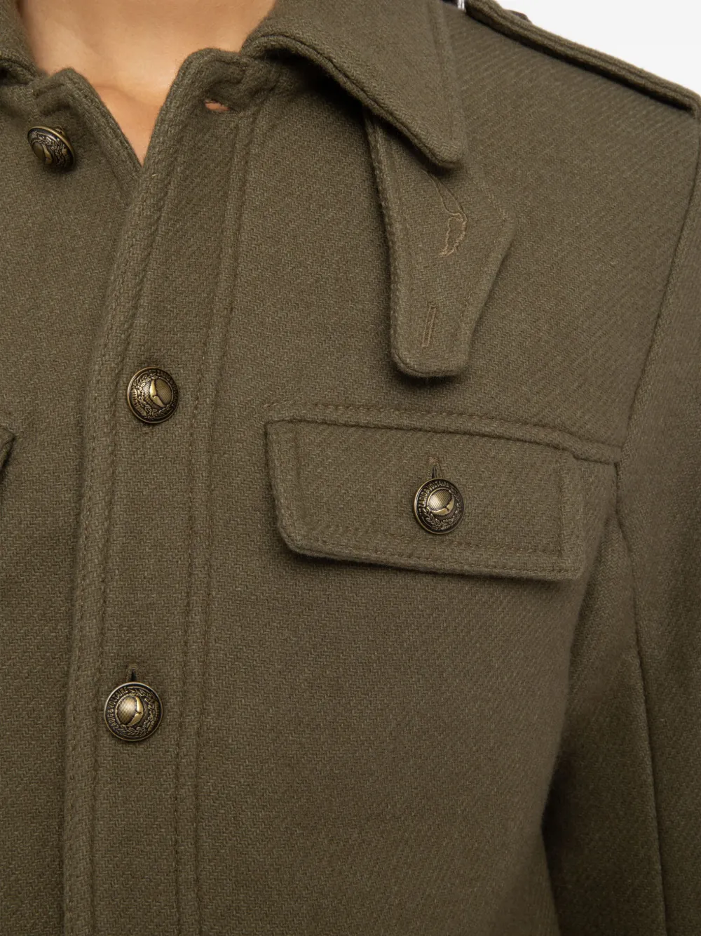 Zadig&Voltaire Jack met militaire zak en knopen Groen