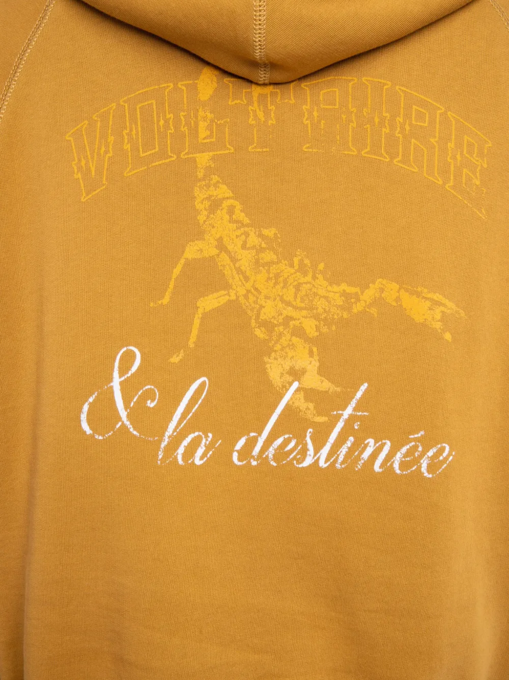 Zadig & Voltaire Scorpion-print Hoodie In Gold