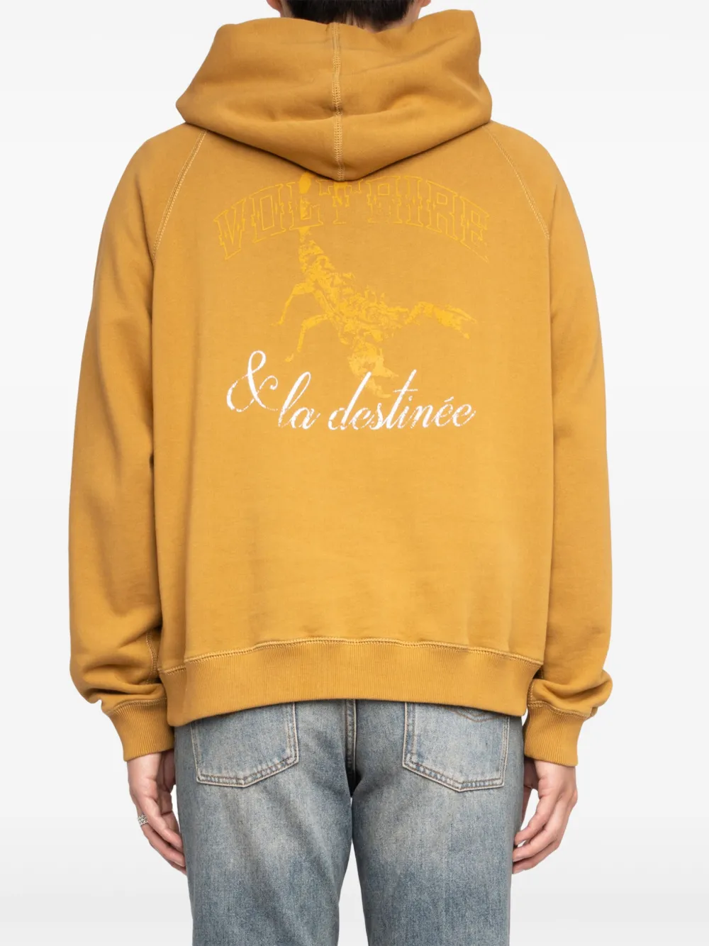 Zadig & Voltaire Scorpion-print Hoodie In Gold