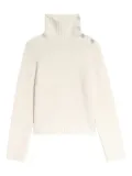 Zadig&Voltaire roll-neck embellished sweater - White