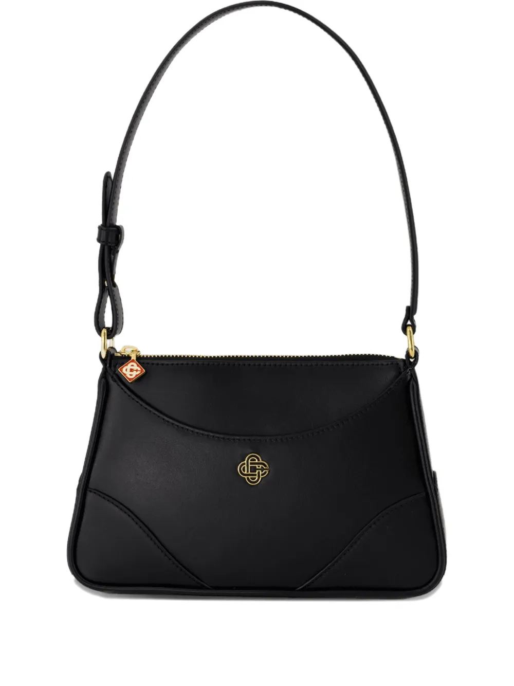 Casablanca Jeanne B leather shoulder bag Zwart