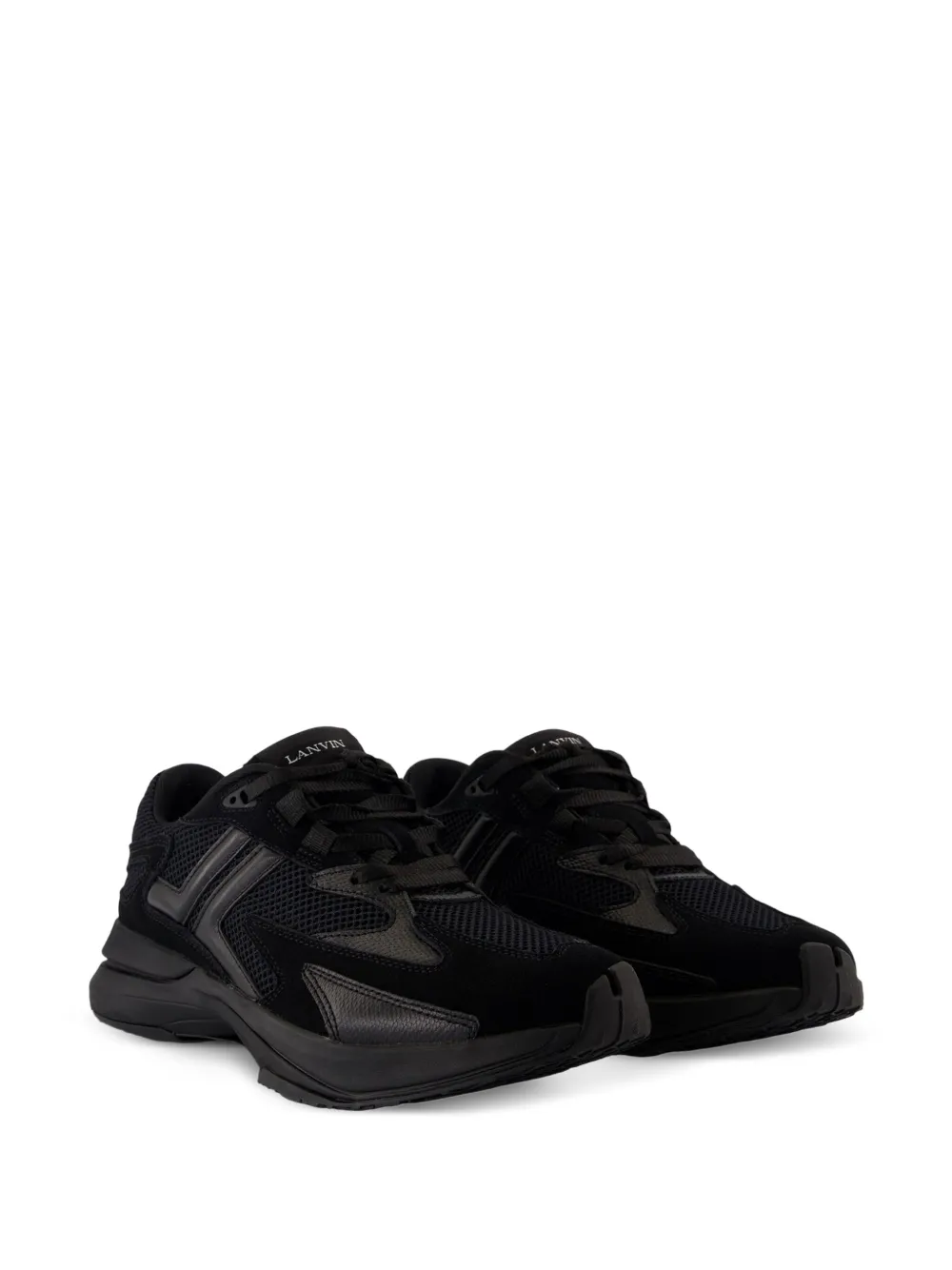Lanvin Jla mesh-panelled sneakers Black