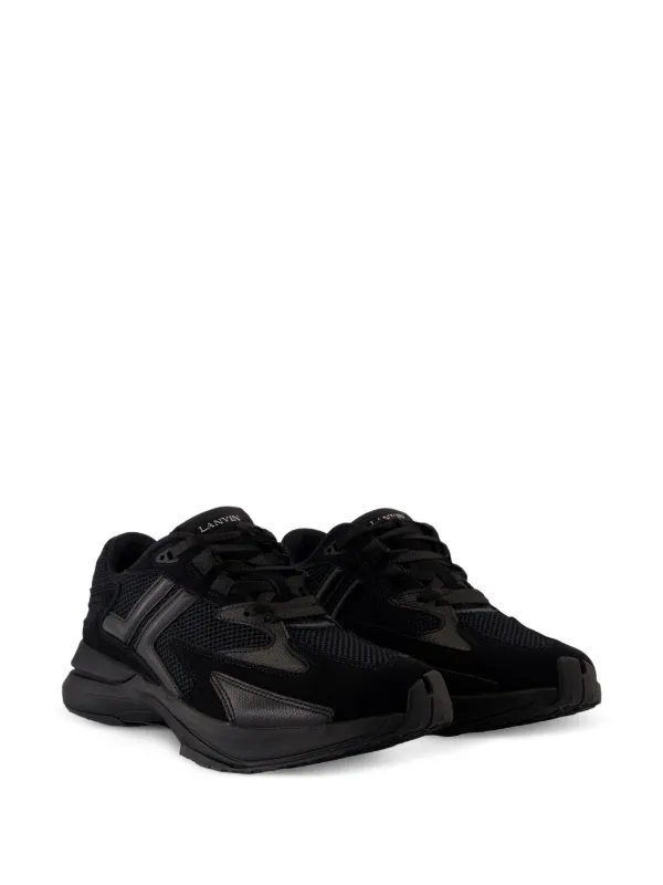 Lanvin Jla mesh-panelled Sneakers | Black | FARFETCH