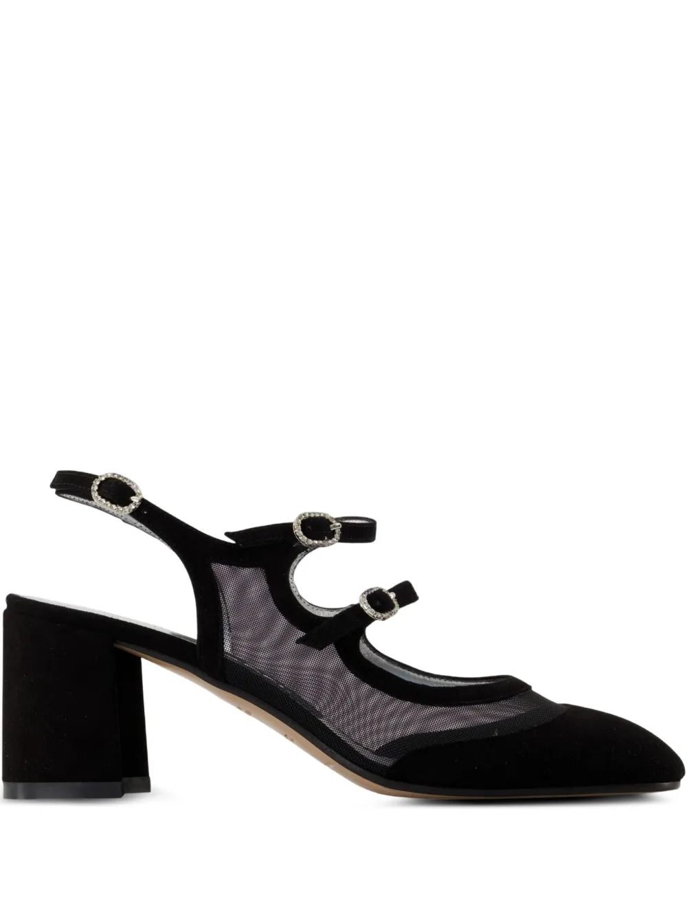 Carel Paris 60mm Bananight Buckle-embellished Mesh Pumps In Multi