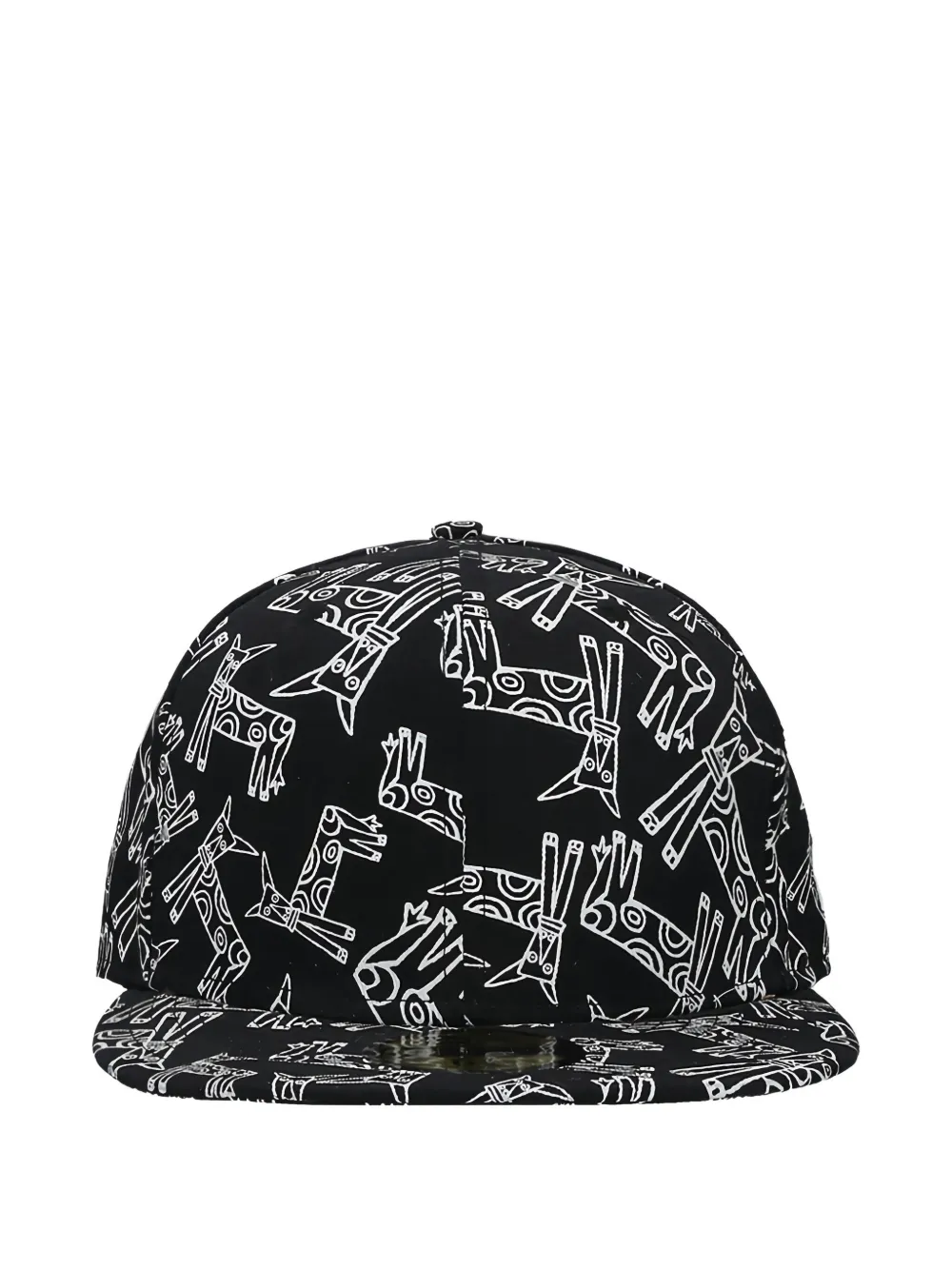 NEW ERA CAP x 10 Corso Como animal-print baseball cap | Black | Image 1
