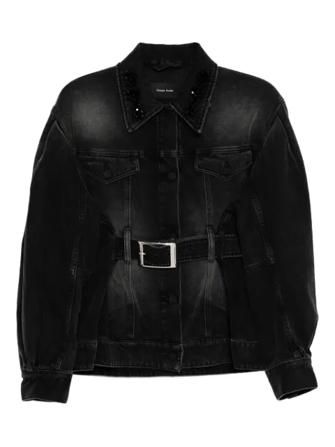 Simone Rocha embellished sculpted denim jacket 