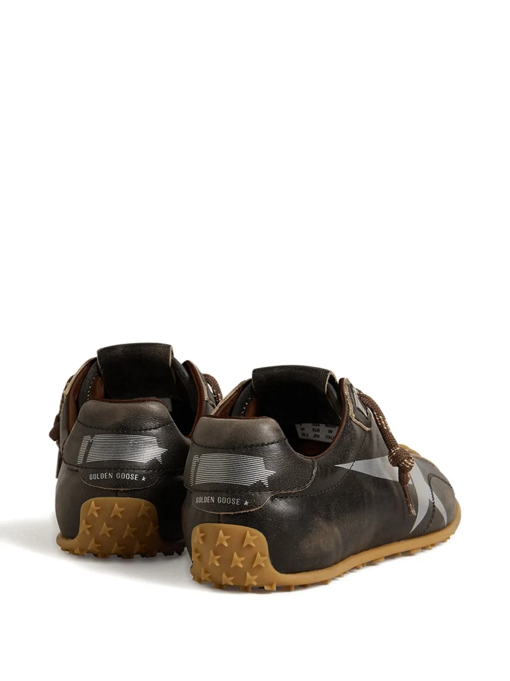 Golden Goose Marathon Speed sneakers met logoprint Bruin