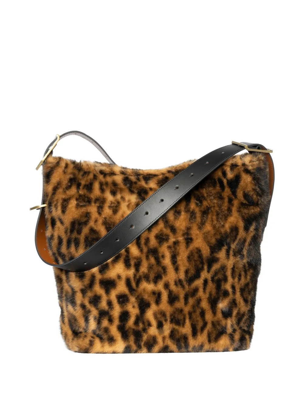 Zadig & Voltaire Leopard-print Shoulder Bag In Brown