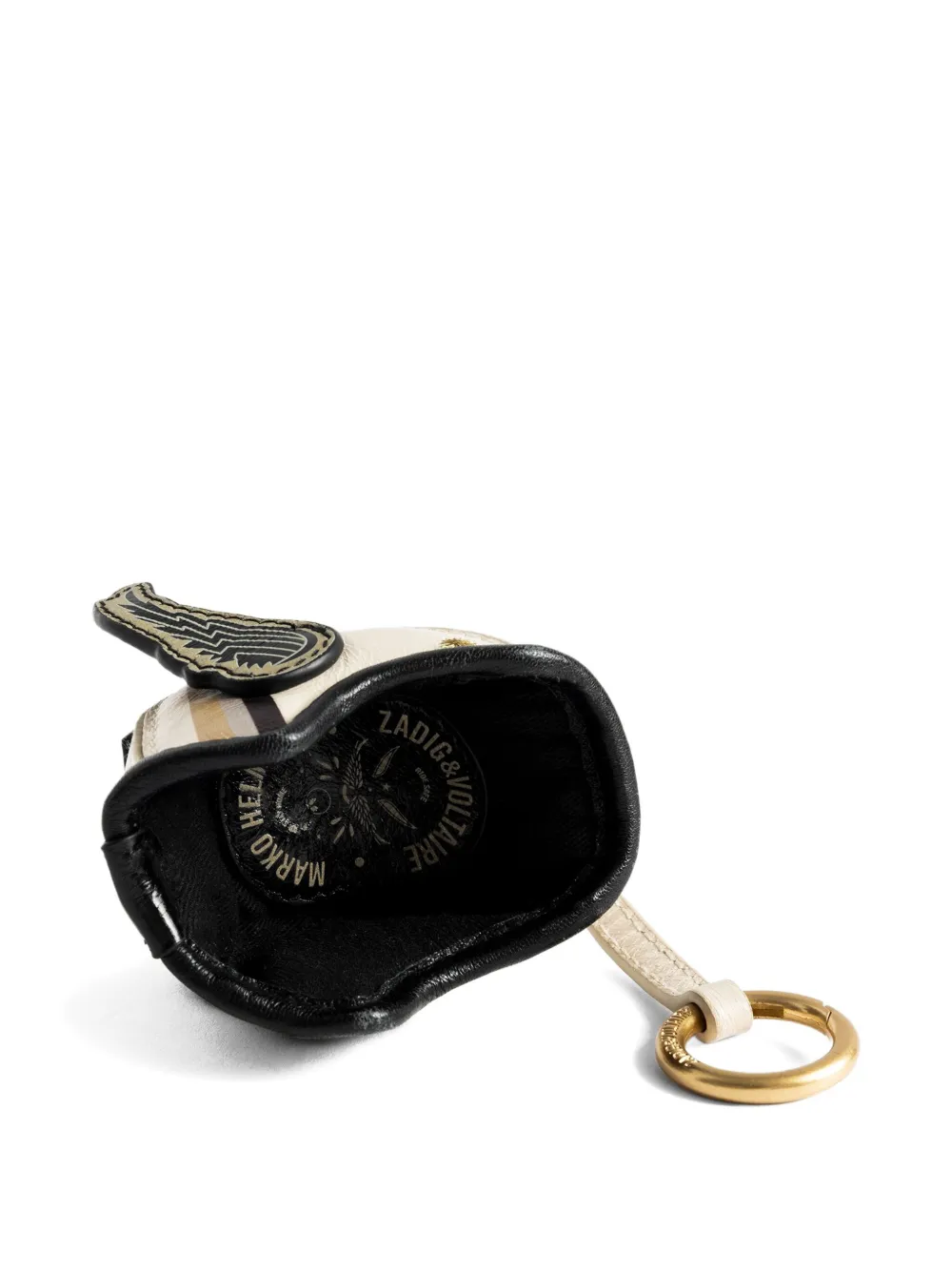 Zadig & Voltaire Ride Your Mind Keyring In Brown