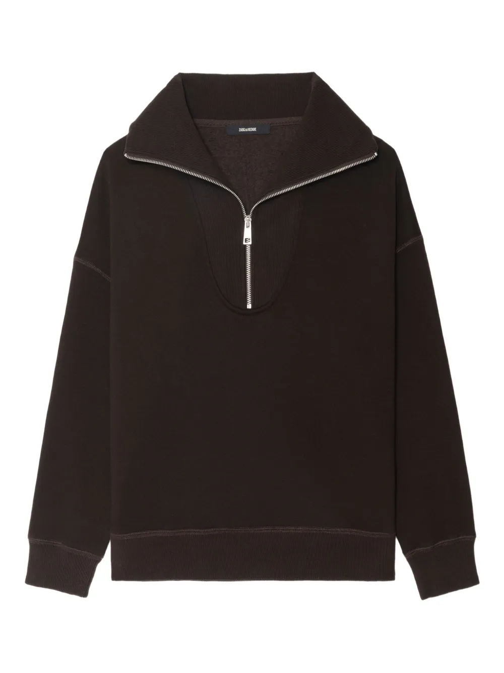 Zadig & Voltaire Maya Pmo Incrustation Sweatshirt In Burgundy