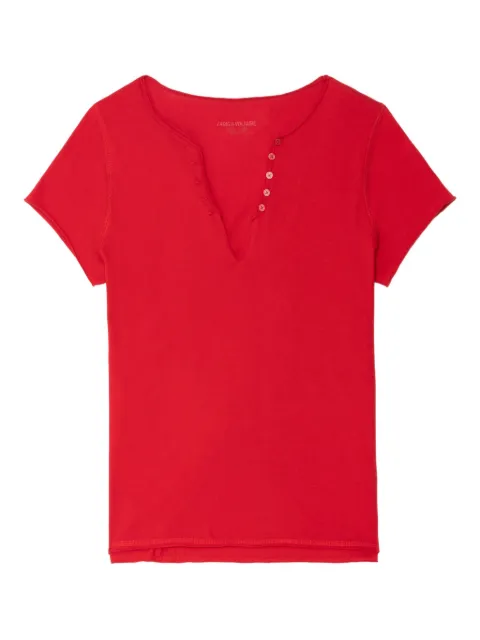 Zadig&Voltaire button-detail short-sleeve T-shirt