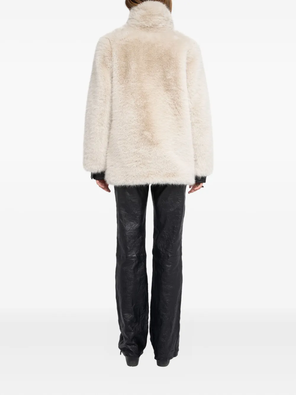 Zadig & Voltaire Shawl-collar Coat In Neutral