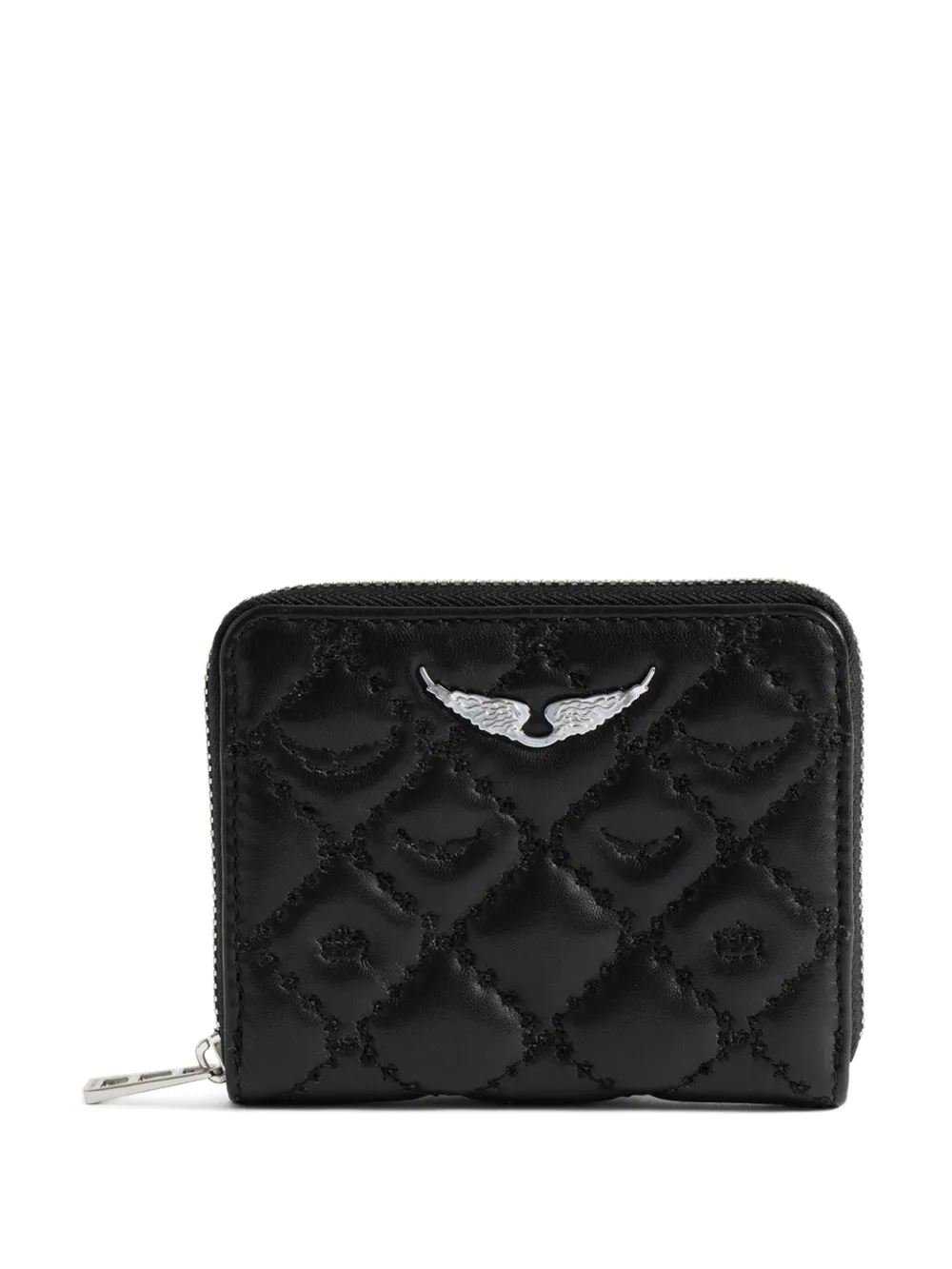 Zadig&Voltaire quilted zip-around wallet | Black | Image 1