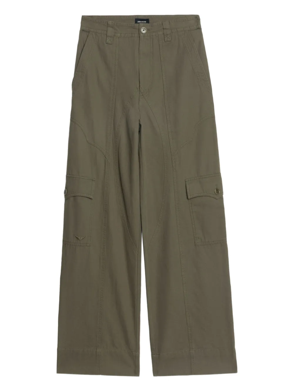 Zadig&Voltaire Broek met cargo zak Groen