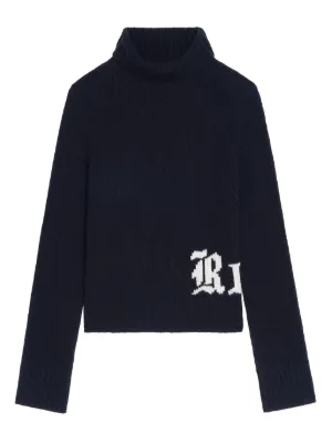 Zadig&Voltaire Micky cut-out merino-wool Jumper | Blue | FARFETCH