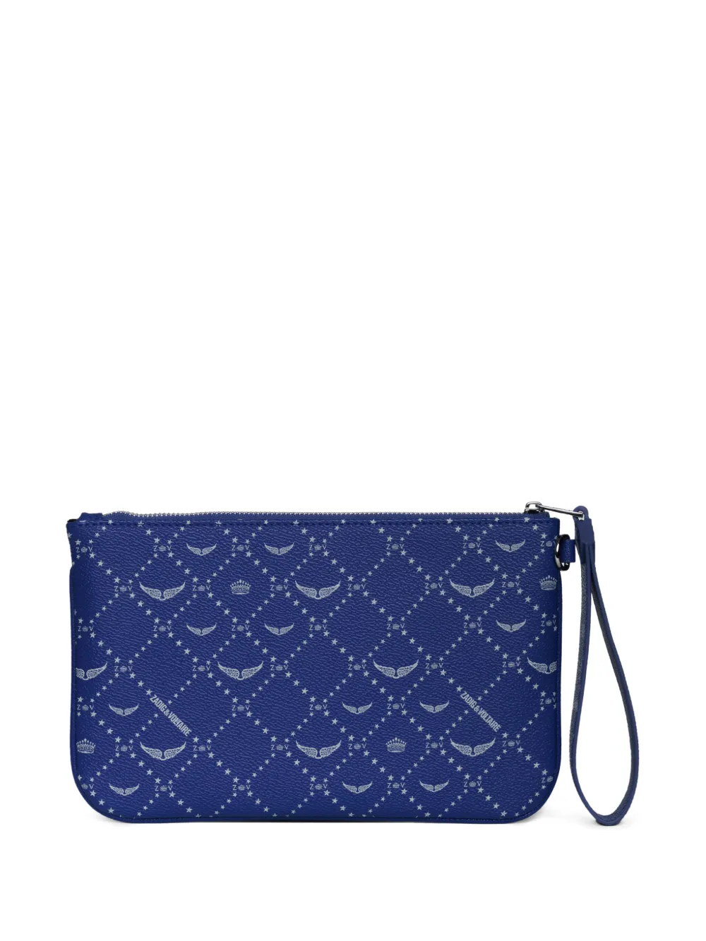 Zadig&Voltaire Clutch met logo van vleugels en sterren - Blauw