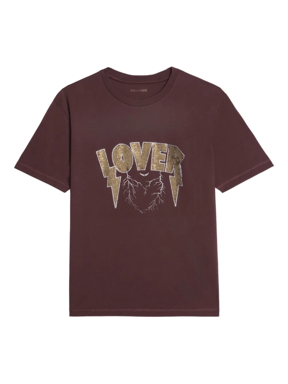 Zadig&Voltaire Verfraaid T-shirt Rood