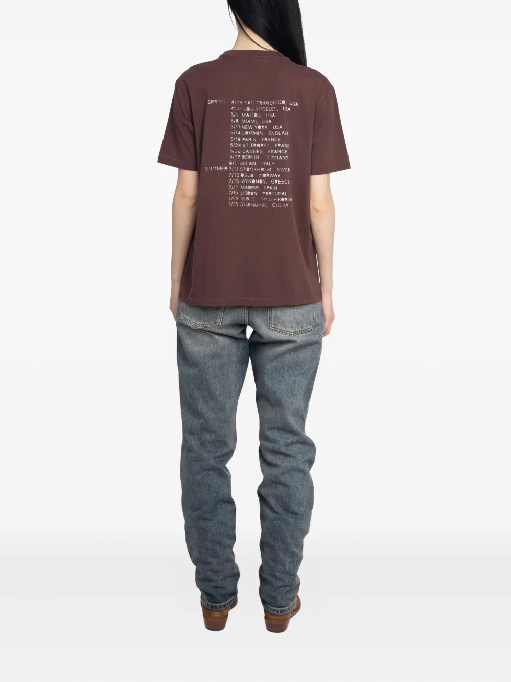 Zadig&Voltaire Verfraaid T-shirt Rood