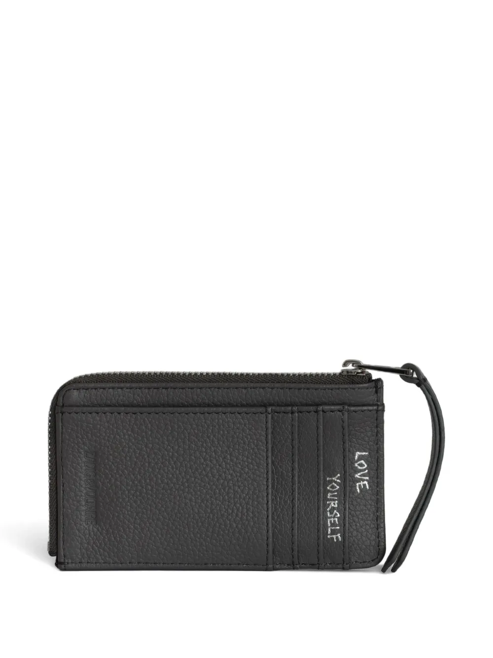 Zadig&Voltaire wings-detail top-zip wallet - Zwart