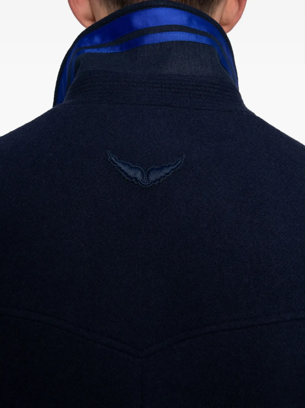 Zadig&Voltaire Sailorjas met dubbele rij knopen Blauw