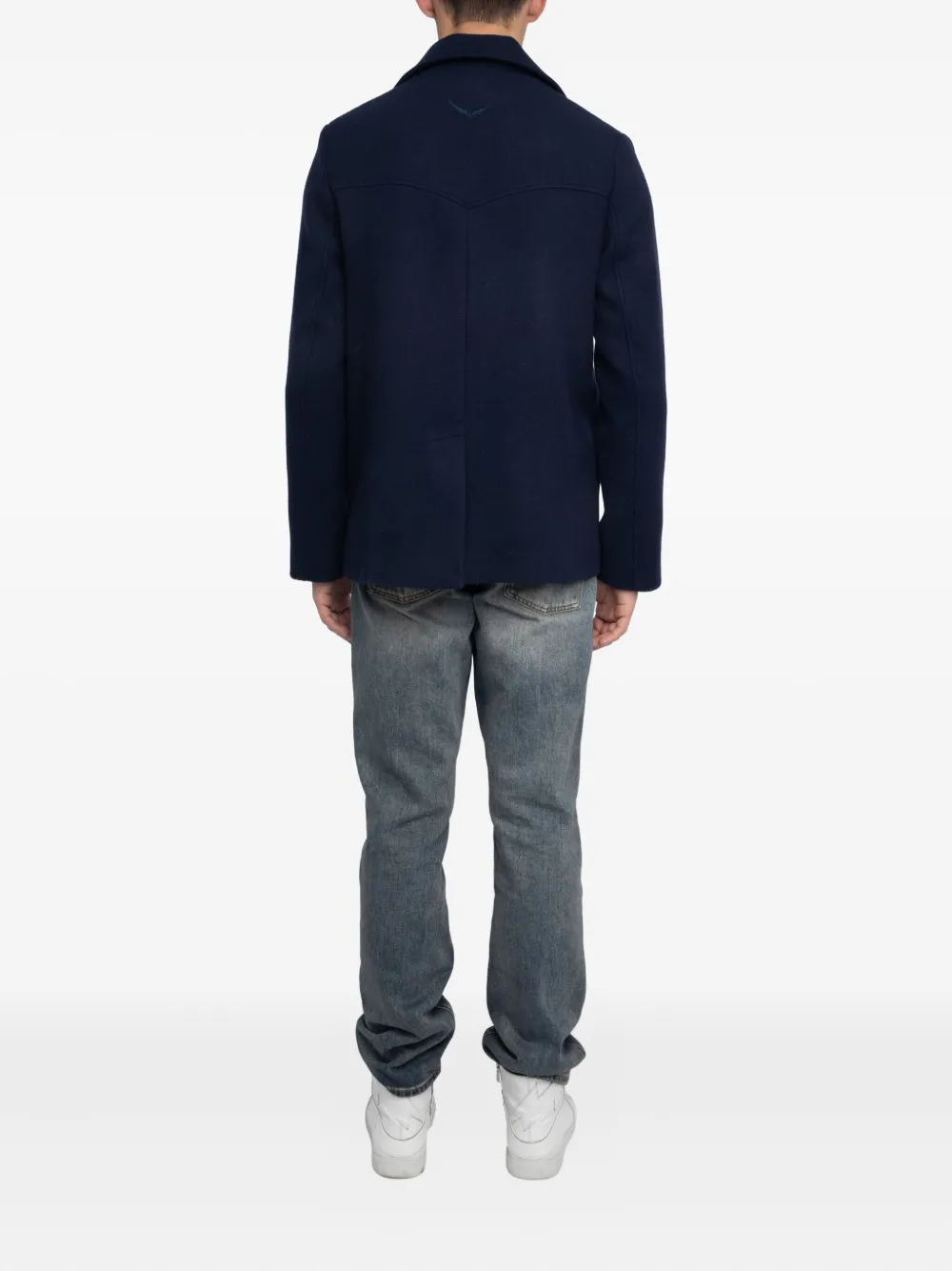 Zadig&Voltaire Sailorjas met dubbele rij knopen Blauw