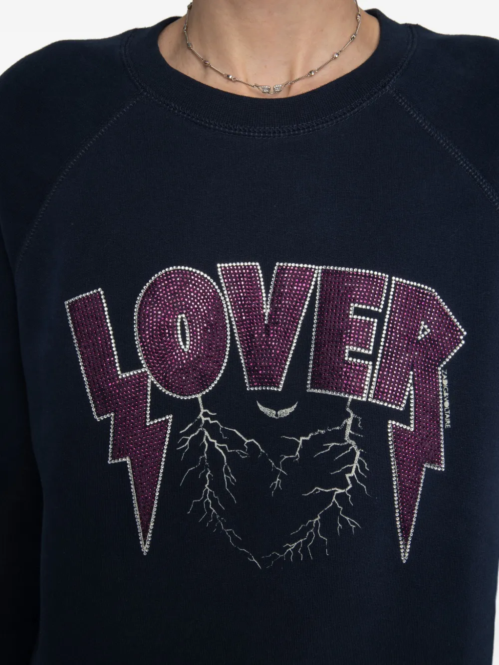 Zadig&Voltaire embellished-graphic sweatshirt Blauw
