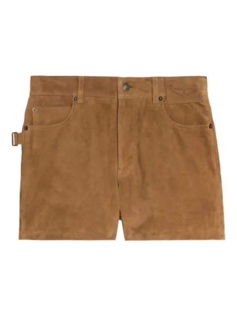 Zadig&Voltaire buckle-fastening suede shorts