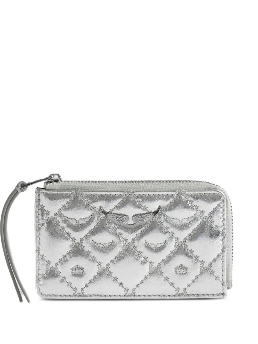 Zadig&Voltaire diamond-pattern wallet | Silver | Image 1