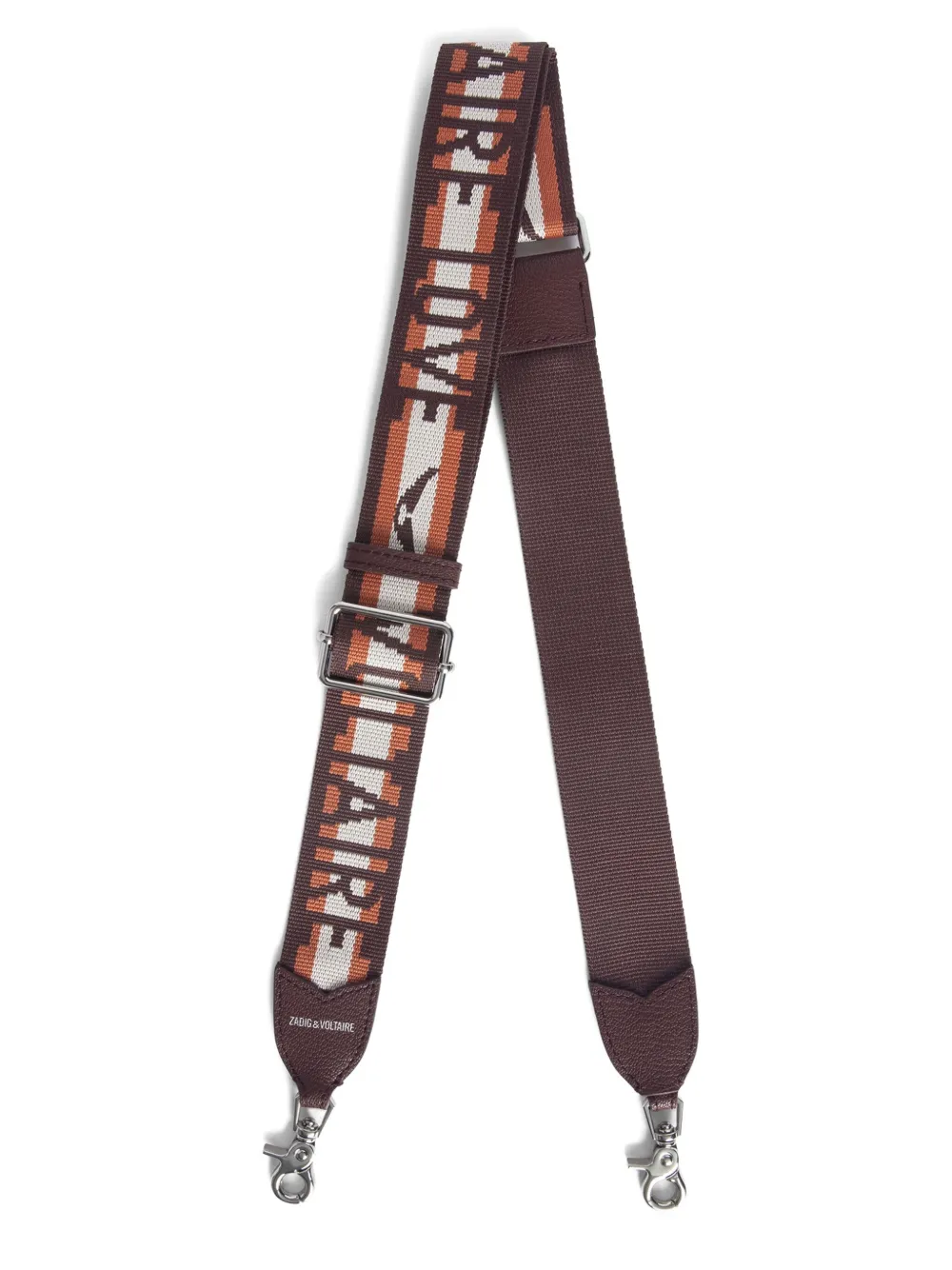 Zadig&Voltaire Schouderband met logoprint Bruin
