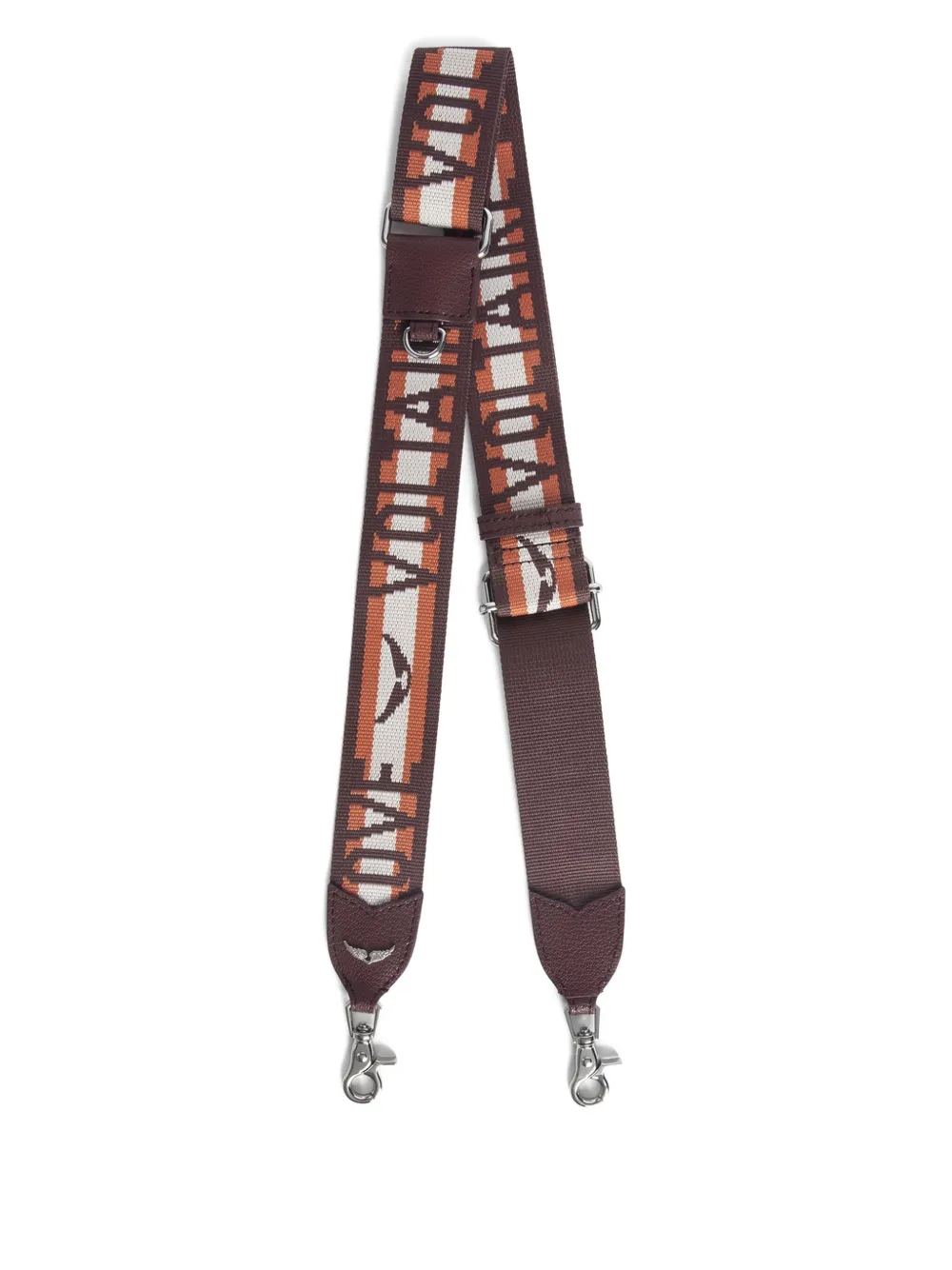 Zadig&Voltaire Schouderband met logoprint Bruin