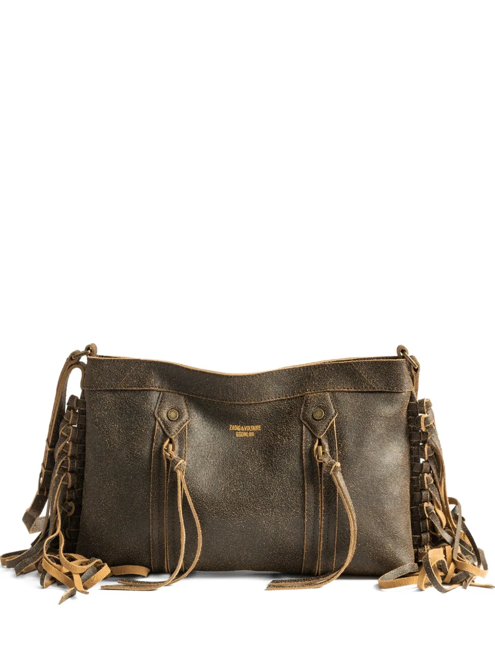 Zadig&Voltaire Sunny Moody fringe shoulder bag | Brown | Image 1