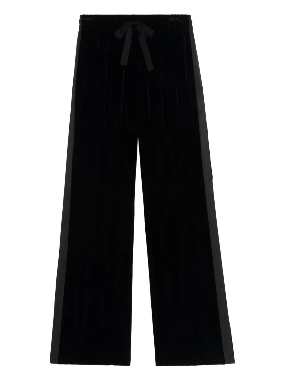 Zadig&Voltaire Poma velvet side-stripe trousers | Black | Image 1