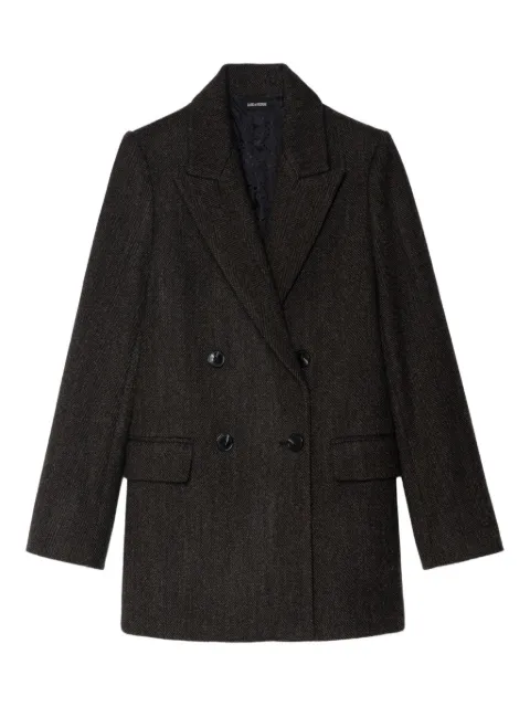 Zadig&Voltaire herringbone double-breasted coat