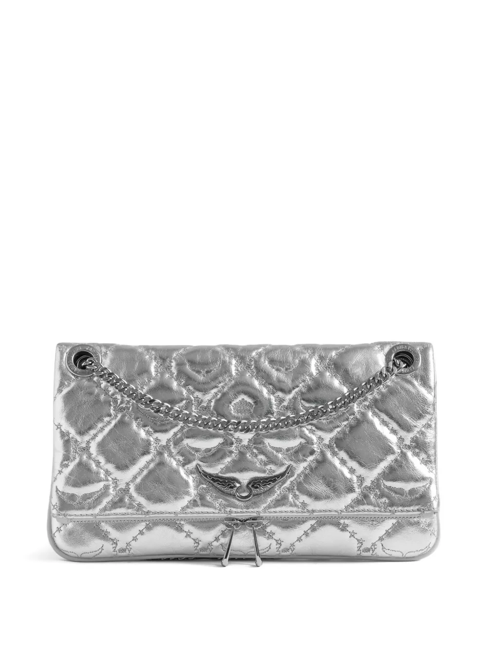 Zadig & Voltaire キルティング ショルダーバッグ - シルバートーン Zadig & Voltaire キルティング ショルダーバッグ - シルバートーン
