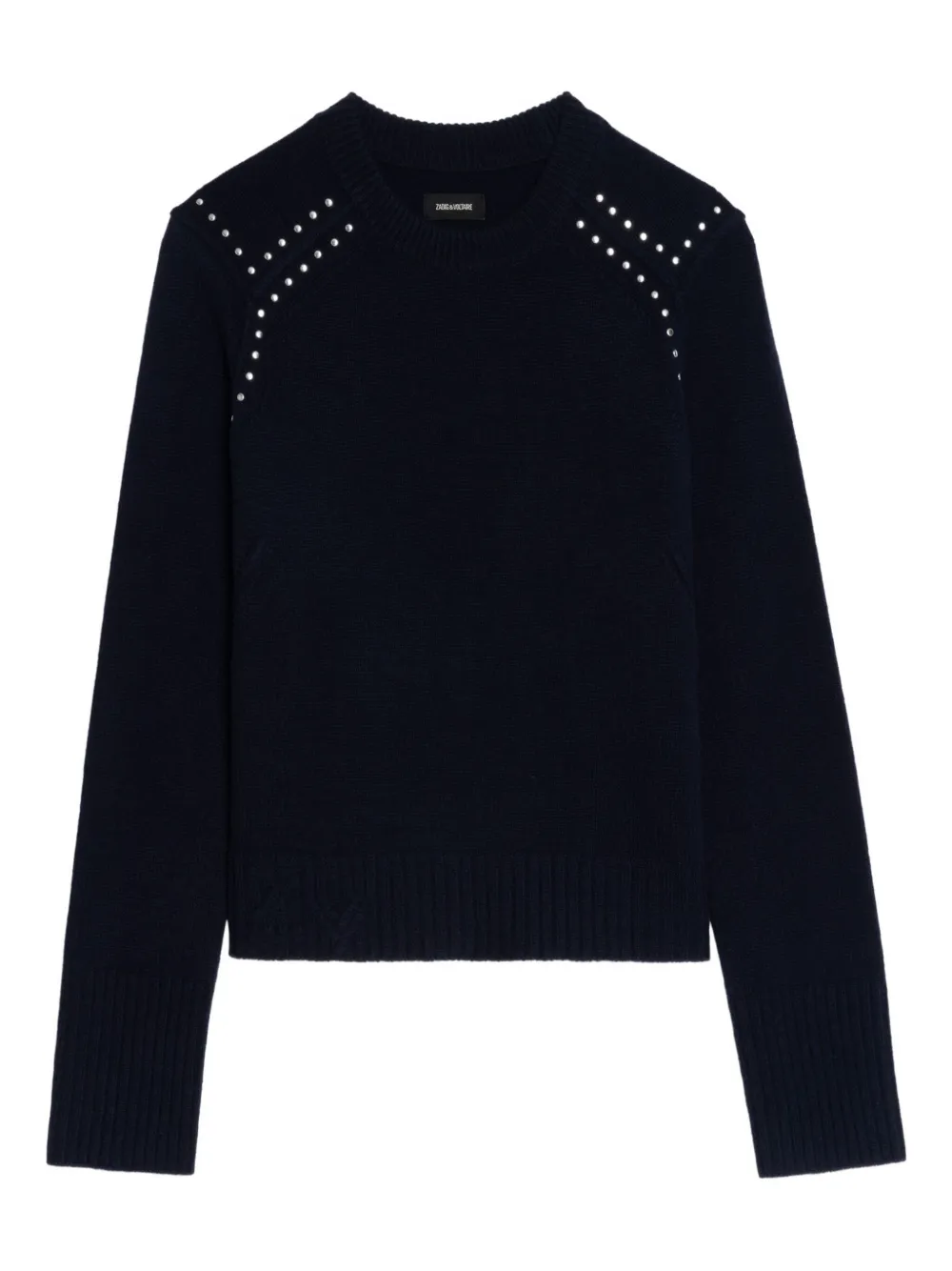 Zadig&Voltaire embellished-shoulder crew-neck sweater | Black | Image 1