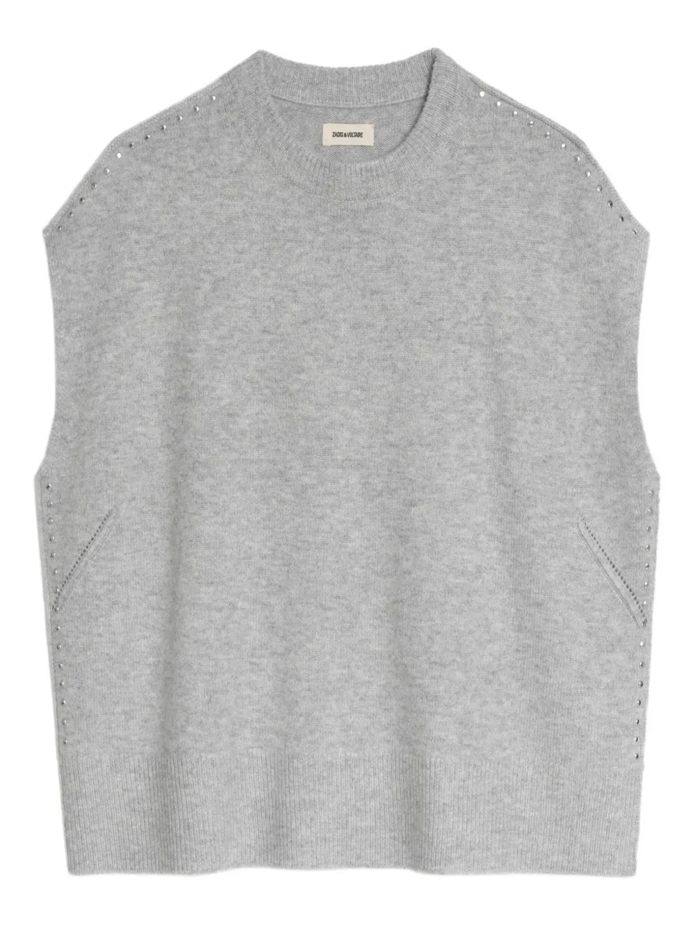 Zadig&Voltaire embellished sleeveless sweater Grijs