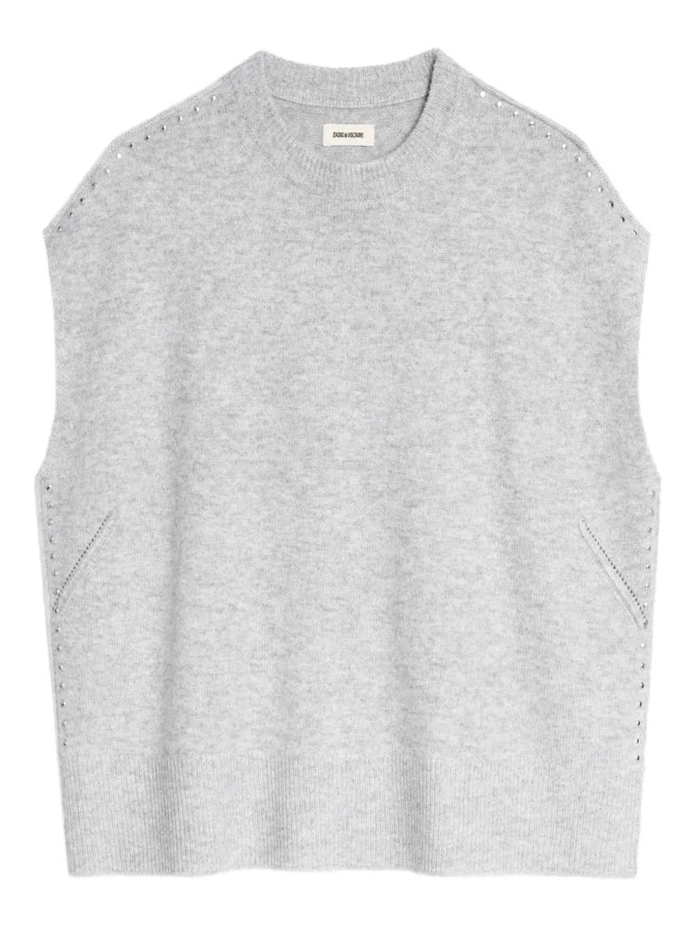 Zadig&Voltaire embellished sleeveless sweater | Grey | Image 1