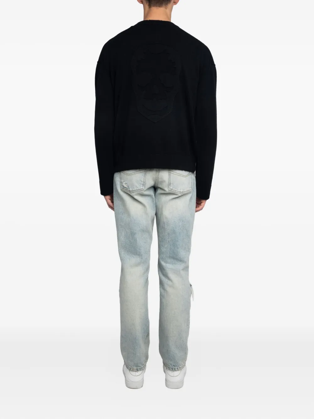 Zadig&Voltaire Trui met geborduurde doodskop Zwart