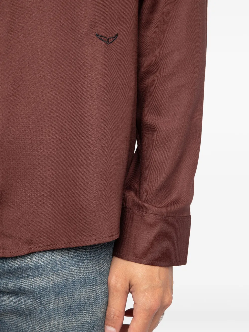 Zadig&Voltaire Overhemd met borduurwerk Rood