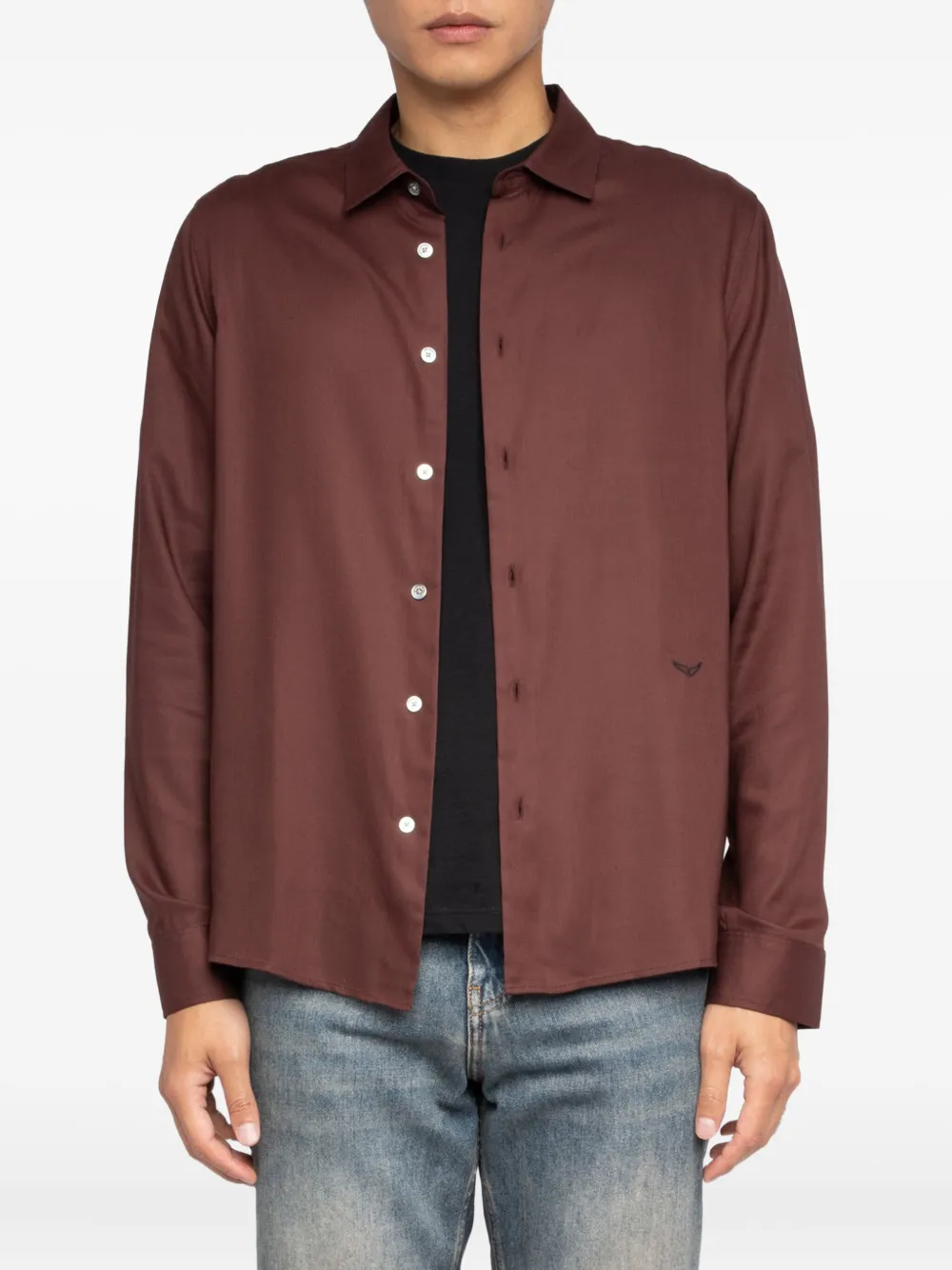 Zadig&Voltaire Overhemd met borduurwerk Rood