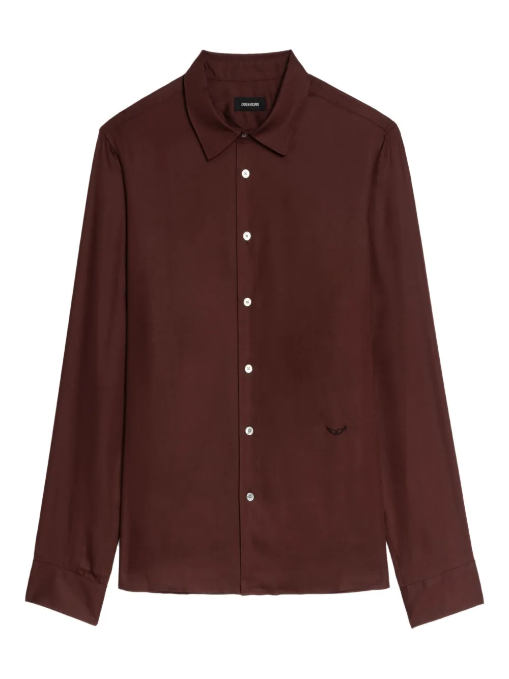 Zadig&Voltaire embroidered long-sleeve shirt | Red | Image 1