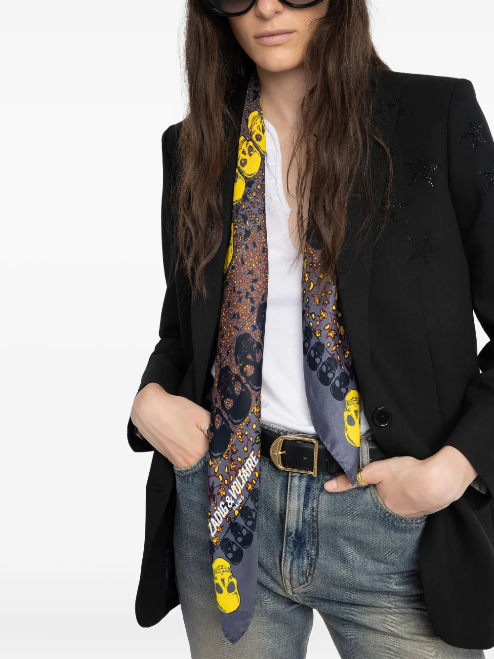 Zadig&Voltaire skull-print scarf | Image 2