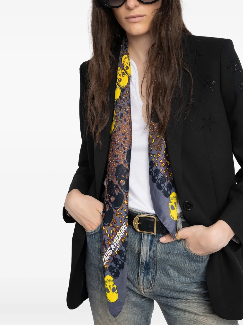 Zadig&Voltaire skull-print scarf | Image 2