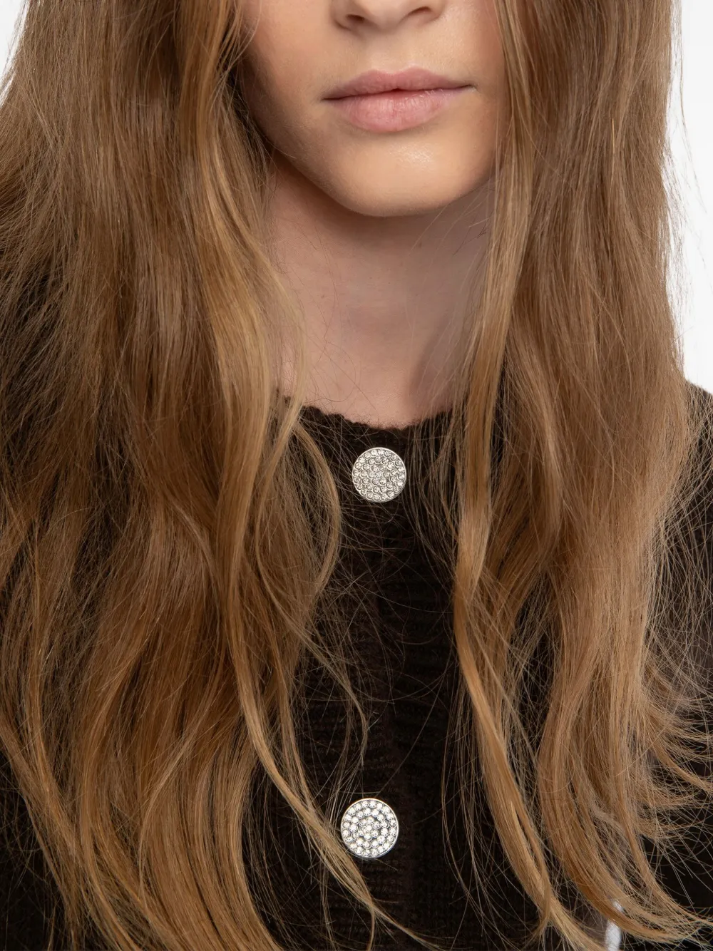 Zadig & Voltaire Button-embellished Pocket Cardigan In Brown