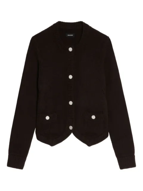 Zadig&Voltaire button-embellished pocket cardigan