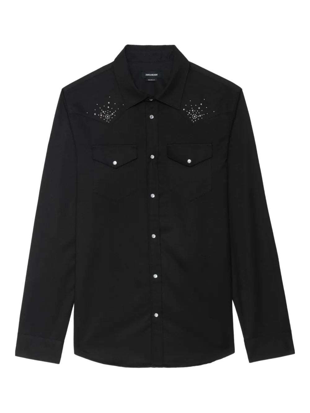 Zadig&Voltaire camisa Saby con apliques en el bolsillo | negro | Image 1