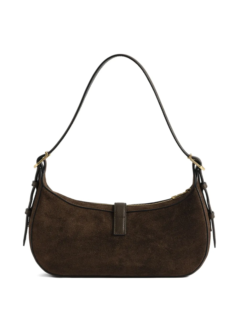 Zadig & Voltaire Moonrise Suede Shoulder Bag In Brown