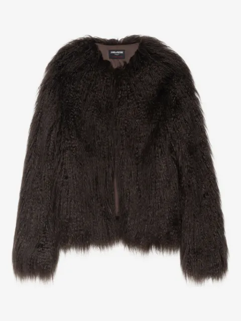 Zadig&Voltaire shaggy faux-fur coat