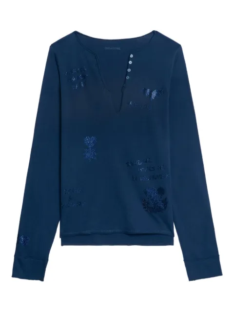 Zadig&Voltaire embellished V-neck top