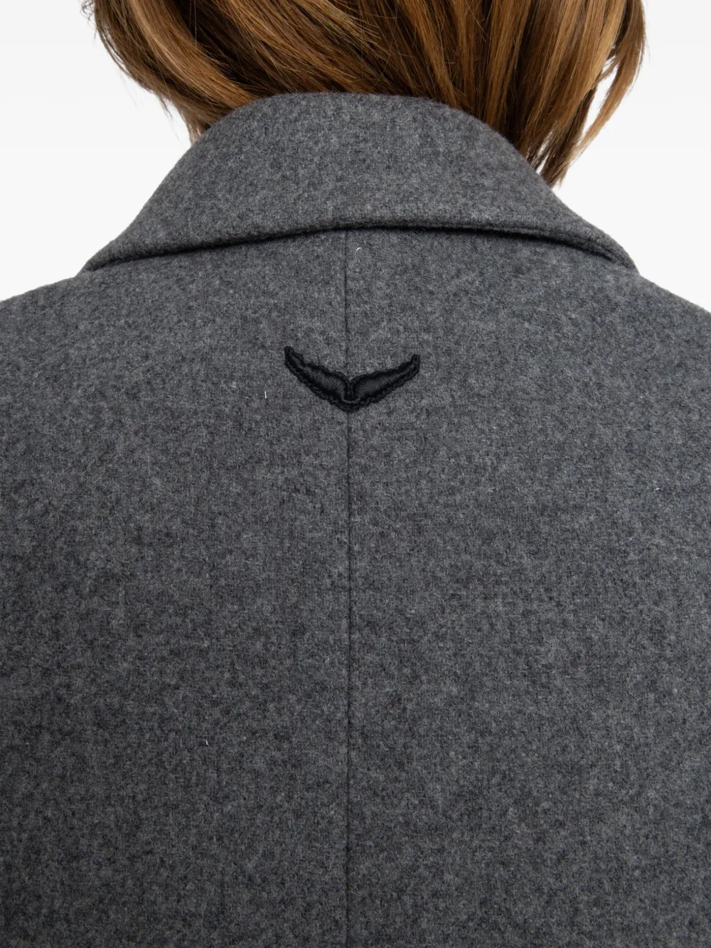 Zadig & Voltaire Single-button Coat In Gray